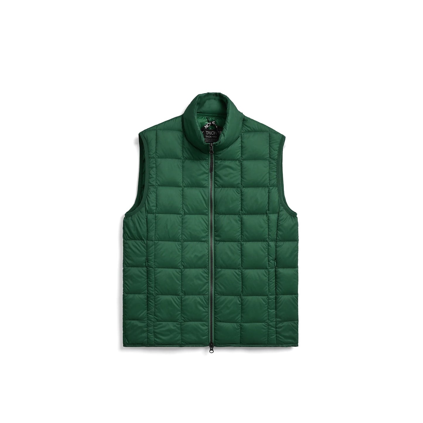 Taion Hi Neck W-Zip Down Vest
