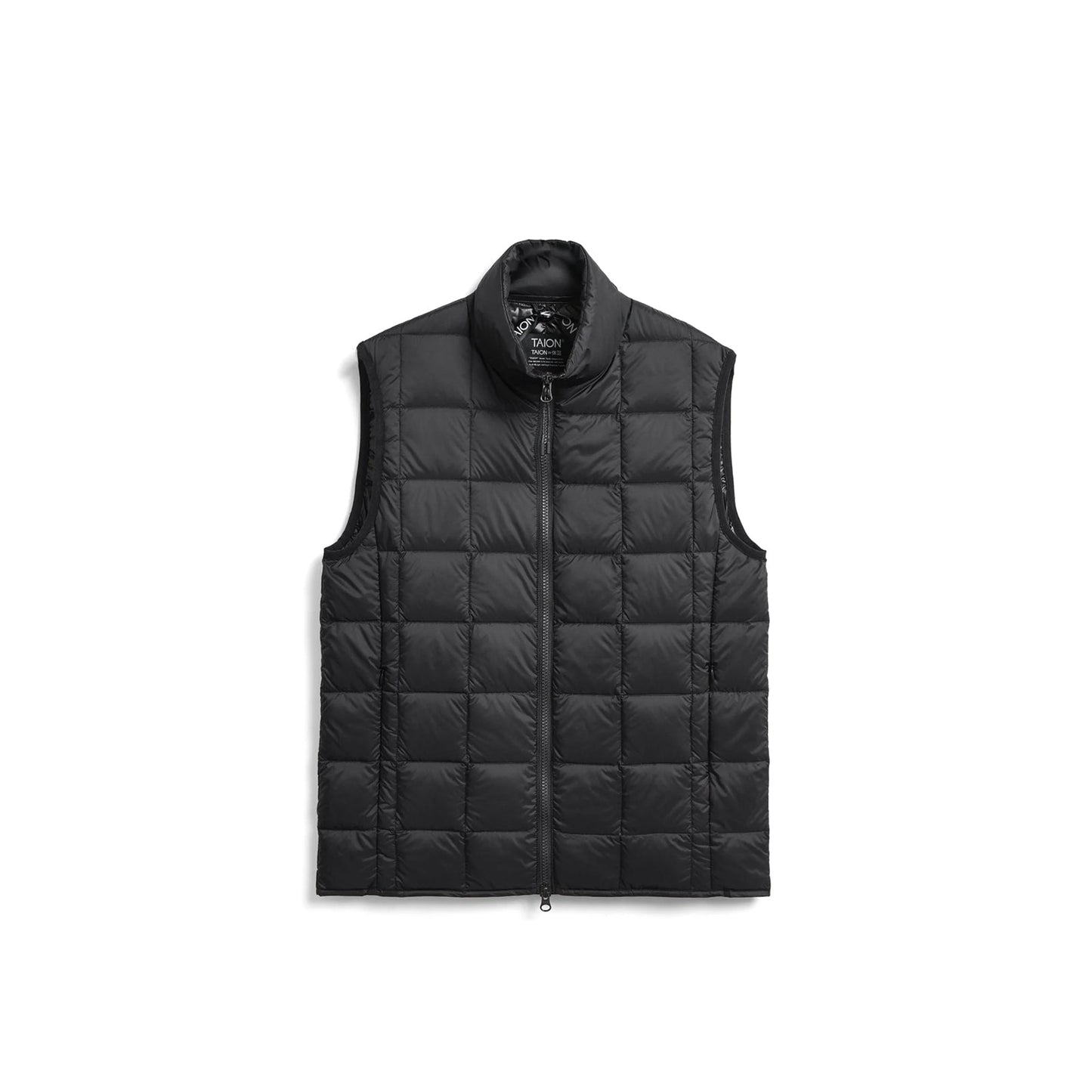 Taion Hi Neck W-Zip Down Vest