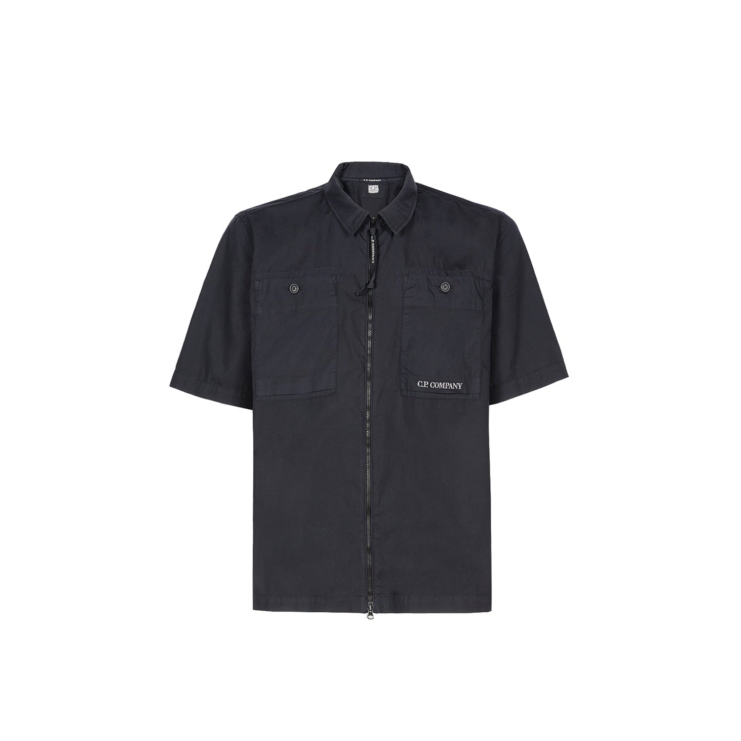 C.P. Company Shirt - Short Sleeve Cotton Rip-Stop